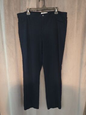cleo XL Dark Navy Straight-Leg Trousers